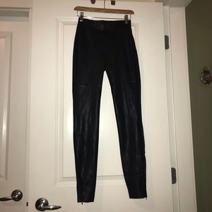 Zara Black Faux Leather Pant/leggings